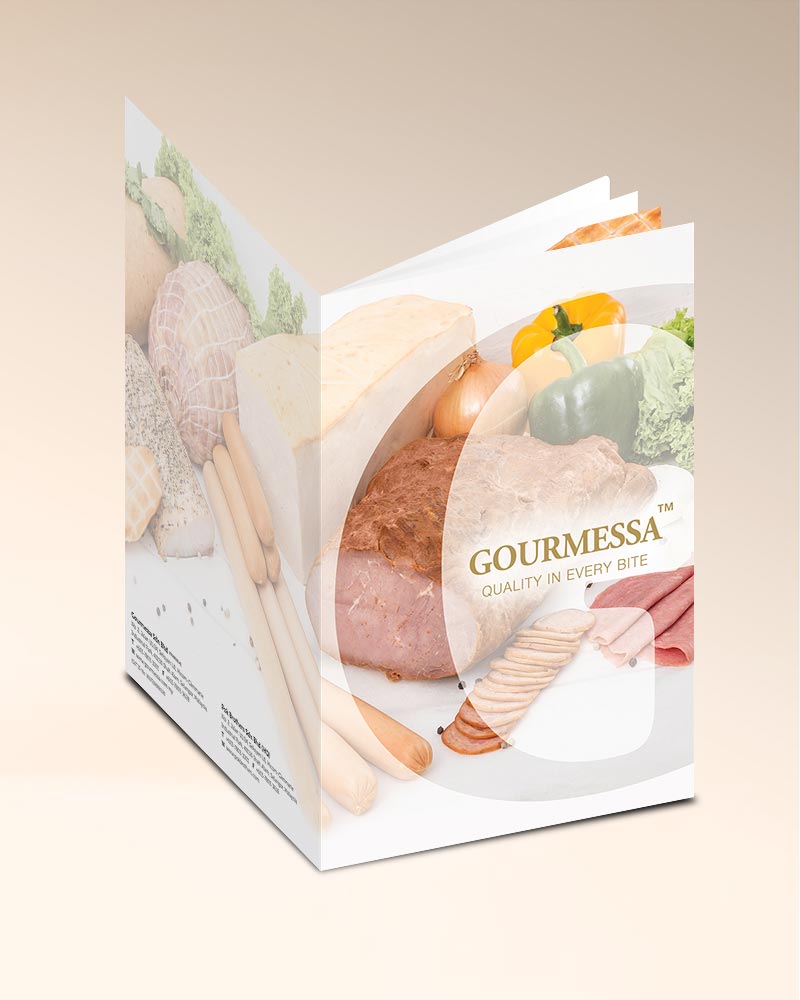 Gourmessa product catalogue design
