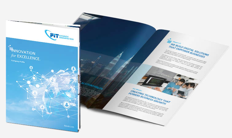 Company Profile Design for Futuristic Innovative Tech - IT, Software, Branding