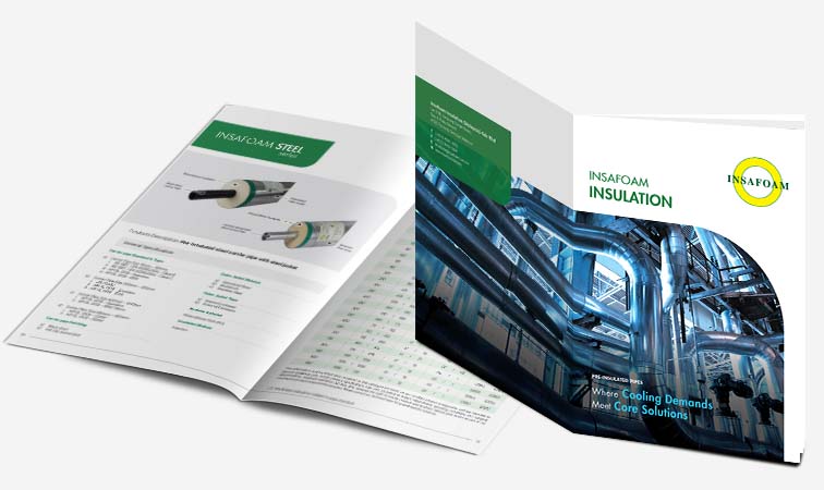 Product Catalogue Design for Insafoam Insulation - Piping & insulation Solutions