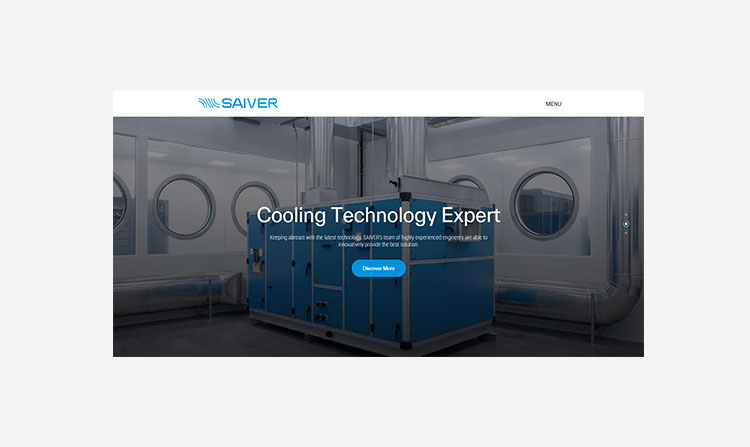 Web Design for Saiver Malaysia (Italian-based) - Air Handling Units (AHU) specialist